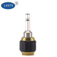 Adaptateur de mandrin pour perceuse électrique à queue hexagonale 1/4, tige de connexion hexagonale intérieure autobloquante, support de foret, outil électrique