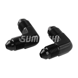 Sumeichi Racing phần nhôm 90 độ AN3 nam giả mạo phụ kiện nhiên liệu Flare Union Adapter Auto <span class=keywords><strong>Part</strong></span> - Product Image 5