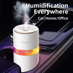 Difusor de niebla fría ultrasónico LED de color arcoíris, Mini humidificador portátil multifunción para coche, purificador de aire - Product Image 4