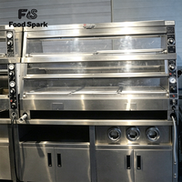 Vitrine Chauffante Électrique Commerciale pour Aliments Secs et Humides, Présentoir Chauffant pour Poulet Frit, Armoire Chauffante pour Aliments