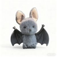 Poupée en peluche fantaisie réaliste style influenceur, motif chauve-souris et visage de cochon, pendentif de voiture, décoration de chambre, jouets en gros 30/45cm, 14 ans
