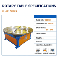 Table rotative de soudage robuste, grande table tournante de sol pour le soudage de tuyaux et de brides