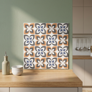Carreaux de sol en céramique semi-porcelaine imprimés numériquement 40x40cm, style marocain, pour design intérieur - Product Image 4