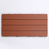 Dalles et planches de terrasse extérieures en WPC écologiques, imperméables, de forme carrée, au design asiatique, à emboîtement