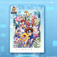 디지털 몬스터 25주년 기념 일러스트레이션 컬렉션 종이 플라스틱 앨범 카드 210x180x40mm Cardfun