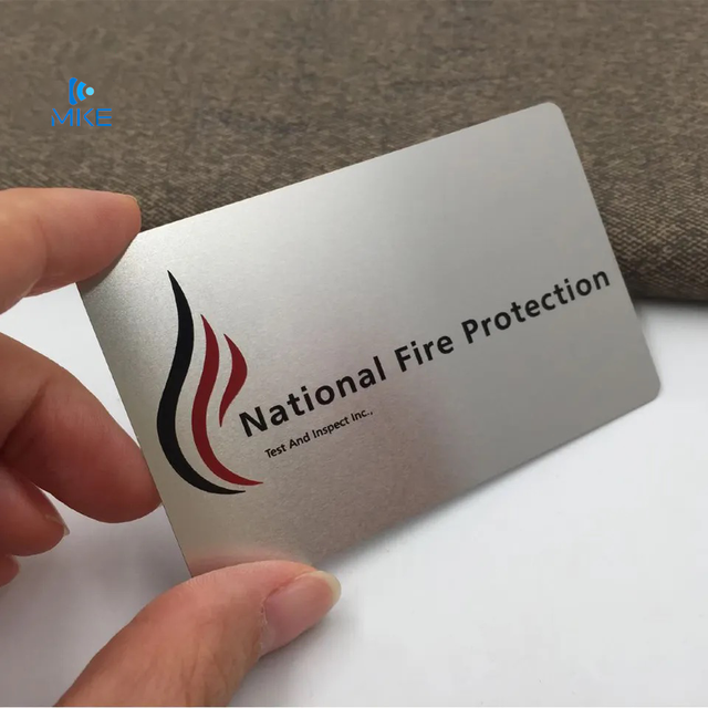Tailor Made Pure Stainless Steel Metal Card Printing