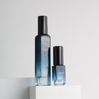 XINTE N128-610 Flacon de parfum carré en verre portable de 10 ml à usage cosmétique avec pulvérisateur à pompe, emballage carton, diffuseur à bâtonnets