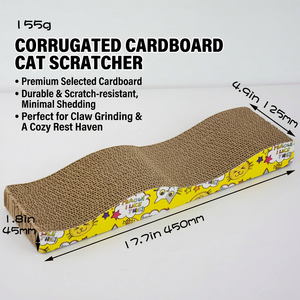 <span class=keywords><strong>Griffoir</strong></span> et tapis à <span class=keywords><strong>chat</strong></span> en carton ondulé en gros avec herbe à <span class=keywords><strong>chat</strong></span>, jouet durable <span class=keywords><strong>pour</strong></span> chats d'intérieur - Product Image 2
