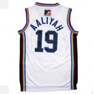 Listo para enviar Michael 23 MVP Jersey de baloncesto bordado completo MVP negro de calidad con talla grande para jugadores - Product Image 2