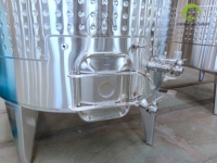 Cuve de fermentation ouverte en acier inoxydable pour vin rouge avec chemise de refroidissement pour la fermentation du vin de raisin