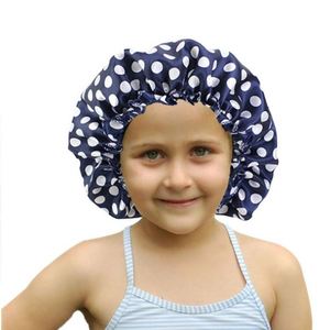 Bonnet de nuit élastique en satin soyeux imprimé pour bébé, bonnet de coiffure pour enfants, bonnets de salon de maquillage, fabrication OEM - Product Image 1