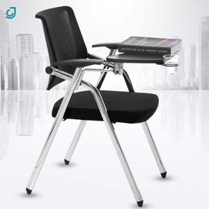 Lưới văn phòng có thể gập lại Ghế hội nghị <span class=keywords><strong>Stackable</strong></span> khách vải gấp ghế với văn bản Pad - Product Image 2