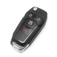 Nueva Carcasa de Llave Remota para Auto con 4 Botones, sin Cortar, para Entrada sin Llave, Cubierta de Llave Automática para Vehículos
