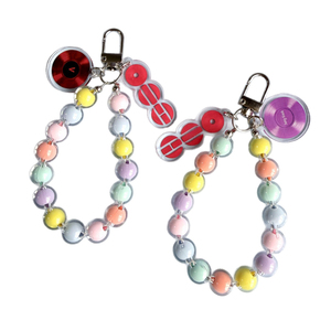 Porte-clés en acrylique BTS, perles colorées en plastique, motif dessin animé, avec cordon portable, pendentif <span class=keywords><strong>de</strong></span> sac et chaîne <span class=keywords><strong>de</strong></span> <span class=keywords><strong>téléphone</strong></span> portable - Product Image 4