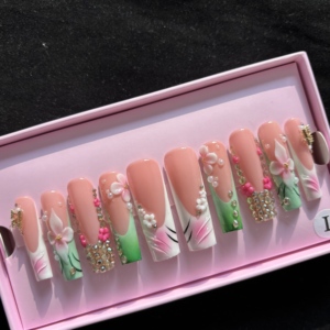 <span class=keywords><strong>Uñas</strong></span> Acrílicas <span class=keywords><strong>de</strong></span> Lujo Hechas a Mano, 10 Piezas, <span class=keywords><strong>Uñas</strong></span> Postizas <span class=keywords><strong>de</strong></span> Gel Pintadas a Mano, Diseño Personalizado, <span class=keywords><strong>Uñas</strong></span> Artificiales - Product Image 4