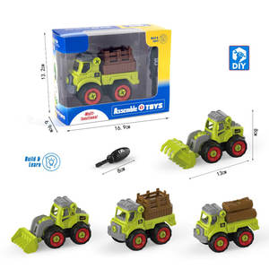 स्क्रूड्राइवर स्लाइडिंग फंक्शन फार्म कार छोटे प्लास्टिक ट्रैक्टर डिय असेंबली खिलौना 5 + - Product Image 6
