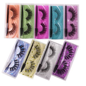 False <b>Eyelashes</b> in Bulk 12-20 mm 5D <b>Fake</b> Mink <b>Eyelashes</b> Wholesale <b>Natural</b> Roll <b>Eyelashes</b> Individual Packaging - Product Image 2