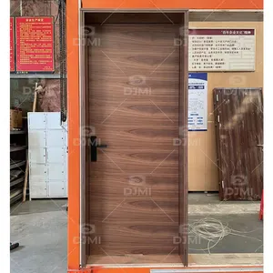 Новая интерьерная комнатная Водонепроницаемая дверная конструкция водонепроницаемые твердые деревянные двери из ДПК с аксессуарами для продажи