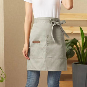 <strong>Custom</strong> Design Logo Kitchen Cooking Chef Half Adjustable Waiter <strong>Aprons</strong> Half Body Short Restaurant <strong>Work</strong> Waist <strong>Apron</strong> - Product Image 3