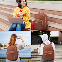 LOVEVOOK – grands sacs d'école personnalisés en cuir PU 2022 17 pouces pour femmes et hommes, sacs de voyage, sacs à dos de travail pour ordinateur portable, vente en gros, 15.6