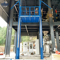 Plateforme élévatrice hydraulique verticale, élévateur de marchandises industriel, élévateur de charges lourdes pour entrepôt