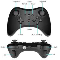 Joystick Pro classique sans fil pour manette Wiis U Pro analogique avec câble de chargement USB pour manette de jeu Nintend Wiis U