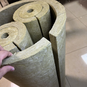 Công nghiệp cách nhiệt mật độ cao khoáng len CuộN nhiệt độ cao Rock len cách nhiệt ống với lá nhôm - Product Image 2