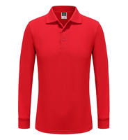 OEM Hoge Kwaliteit Heren Business Formele Langarm Poloshirt Langarm Poloshirt Stof Aangepaste Logo