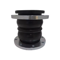 Joint de dilatation flexible à double bille en NBR, PN16 DN300, personnalisé par le fabricant, pour pompes et vannes, en caoutchouc