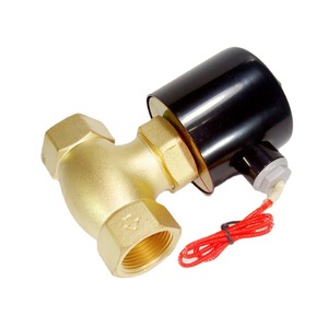 Vanne solénoïde à vapeur tout cuivre Chzldq, type angle 1 pouce, AC 220V, pour air, température de fonctionnement 100°C-500°C - Product Image 1