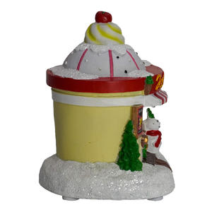 Venta al por mayor Noel Led iluminado Ski Christmas Scene & Ice Cream Shop - Product Image 6