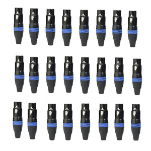 Audio XLR 3 Pin Perempuan Mic Plug Konektor Audio Plug Kabel Konektor Nikel Berlapis OFC Plug DMX Cannon-<span class=keywords><strong>M</strong></span> Konektor Mikrofon - Product Image 3