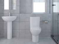 WC moderne en céramique à poser au sol, deux pièces, double chasse avec siphon en P, pour hôtels, garantie 5 ans