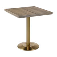 Table basse miroir antique avec design moderne en acier inoxydable de haute qualité pour salle à manger, salon, hôtel ou restaurant