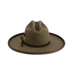 HUAYI HATS New 100% Wool Wholesale European Mens Circle Fedora Felt Openroad Western Hats