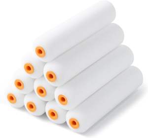 Rouleau à <span class=keywords><strong>peinture</strong></span> en mousse à dégagement rapide <span class=keywords><strong>sans</strong></span> cage de 6 pouces de qualité industrielle pour enfants, fabrication OEM - Product Image 1