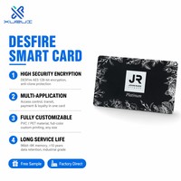 Carte PVC personnalisée avec logo imprimé, haute sécurité, cryptage AES, carte RFID pour contrôle d'accès, carte de membre, carte de campus