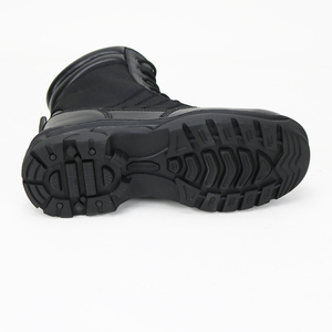 <span class=keywords><strong>Bottes</strong></span> de travail en métal à coupe haute pour homme de travail noir, chaussures de sécurité antidérapantes en cuir véritable - Product Image 6
