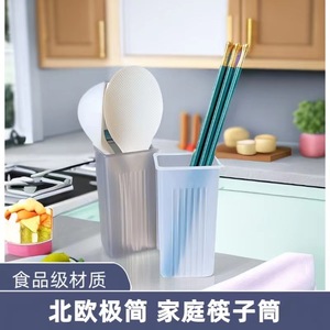 Support à baguettes en plastique avec drain, 120 mm x 55 mm x 40 mm, organisateur de cuisine polyvalent avec trous de drainage pour ustensiles - Product Image 5