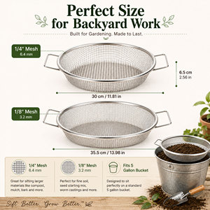 Professional <b>Garden</b> Screening <b>Mesh</b> Tray for Soil and Aggregate Sorting - Product Image 2