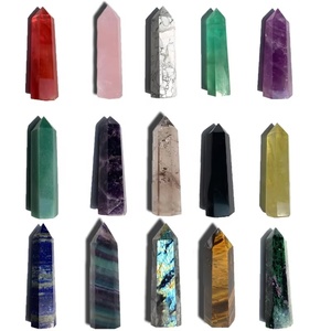 New Arrival tự nhiên Rose Quartz pha lê điểm tháp Healing Wand điểm cho trang trí nội thất pha lê thủ công mỹ nghệ Loại sản phẩm - Product Image 5