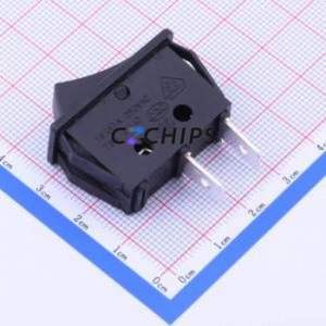 R-1-110-C5N-BB Rocker Switch Through hole Component (THT) Switch Concave Bend Solder Tab Black 16A - Product Image 2