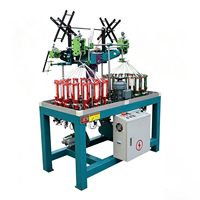 Machine à tresser haute vitesse YunBian 90-33-2, 2 têtes, 33 fuseaux, pour lacets et rubans à bords courbés