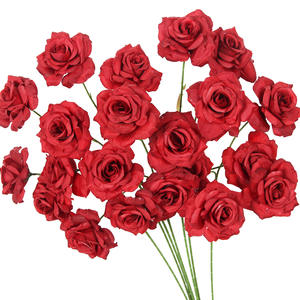 Ramo de Flores Artificiales para Techo de Capilla de Boda con Bayas Rojas, Phalaenopsis y Flores de Amapola de Seda para Decoración de Celebraciones de Boda - Product Image 5