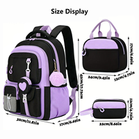 Sac à dos scolaire unisexe HAIBOWY personnalisé avec logo, imperméable, grande capacité, léger, pour ordinateur portable, avec fermeture éclair