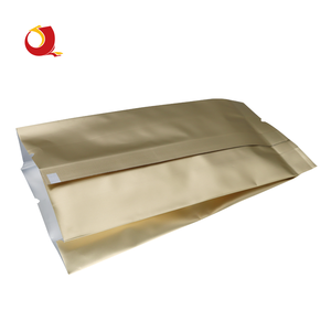 2025 Offre Spéciale personnalisé feuille d'or côté gousset pochette en Nylon plastique cosmétique sac vide coussin pochette cosmétique emballage vendeurs - Product Image 6