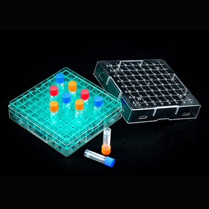 Boîte de congélation en plastique pour cryovials de laboratoire, 50, 81 ou 100 puits, pour cryovials de 1,8 ml et 2 ml, conteneur de stockage - Product Image 3