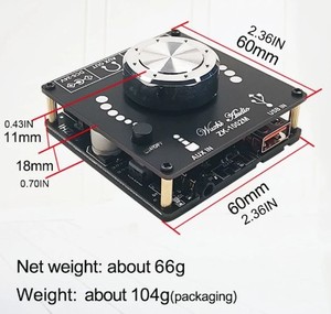 Placa amplificadora de Audio para cine en casa, Amplificador estéreo, AUX, USB, <span class=keywords><strong>ZK</strong></span>-<span class=keywords><strong>1002M</strong></span>, 100W + 100W, 5,0 - Product Image 3