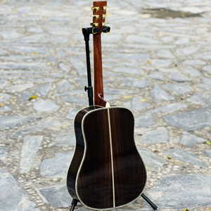 <span class=keywords><strong>Guitare</strong></span> acoustique artisanale de haute qualité de 41 pouces, corps fin, D45, avec table en épicéa massif et dos en palissandre, pour performance professionnelle - Product Image 1
