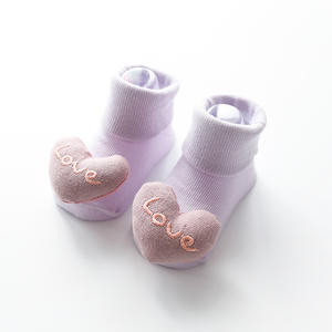 Ensemble de chaussettes pour bébé en coton biologique de 9 <span class=keywords><strong>mois</strong></span>, animaux 3D, dessins animés, antidérapantes, chaussettes pour nouveau-nés - Product Image 4